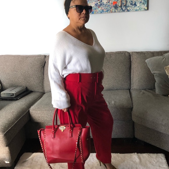 White oversized ribbed sweater - Picture 6 of 7